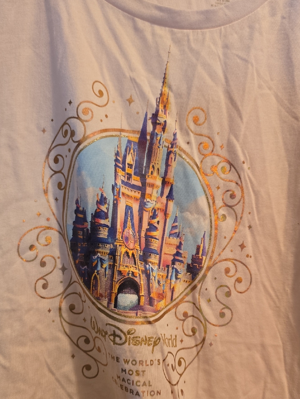 Disney Castle Graphic Tee in Light Pink - Picture 2 of 5